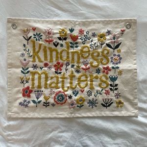 Kindness Matters Embroidered Tapestry